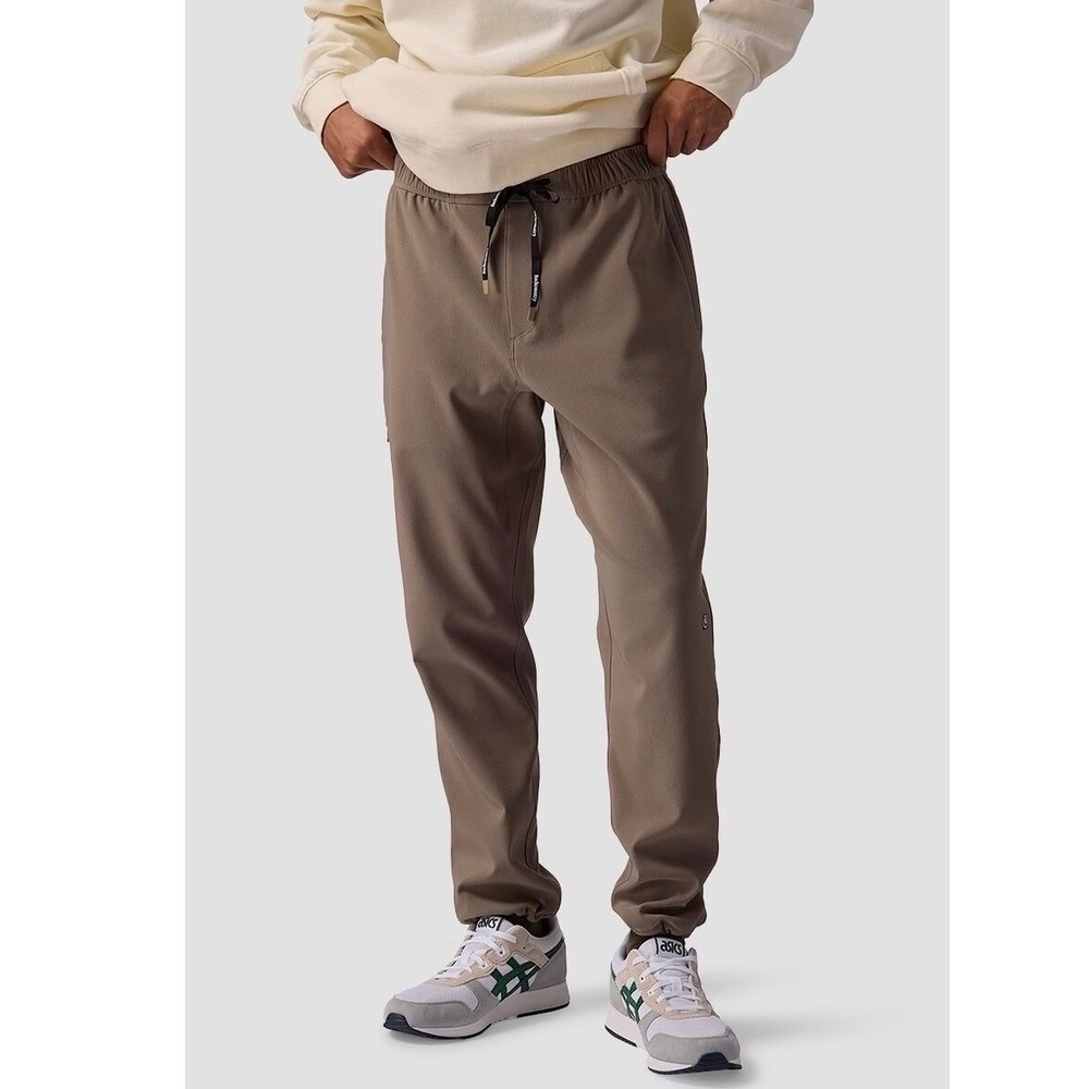 Backcountry Fleece Lined Pants Mens L Brown Stretch Hiking Outdoor Modern